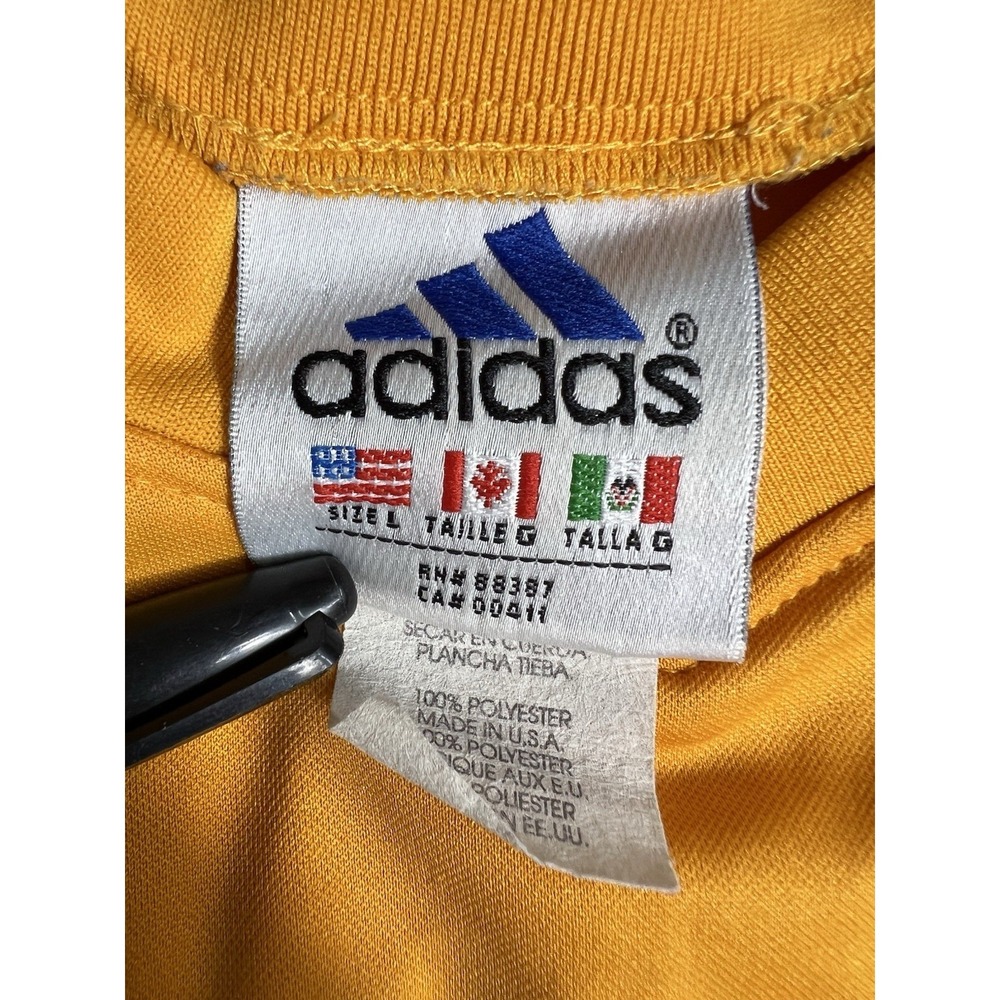 Vintage Orange Adidas Soccer‎ Jersey Mens Large - Made in USA - Rare - Picture 4 of 7